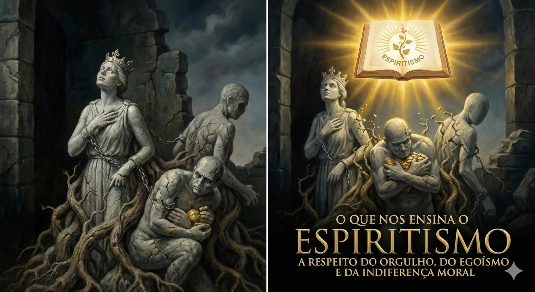 O que nos ensina o Espiritismo a respeito do Orgulho, do Egoísmo e da Indiferença Moral